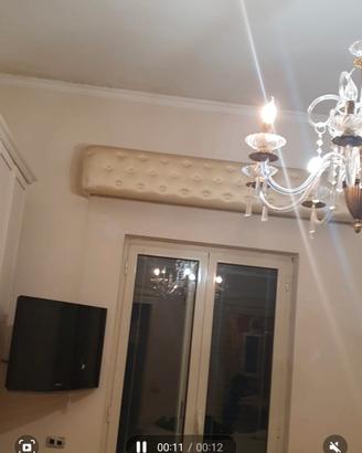 letto puff e bastone tappezzato