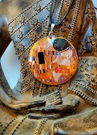 Collana Artigianale bacio Klimt. Collezionismo 