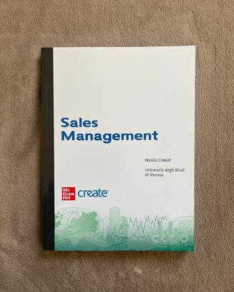 Libro Sales Management, Nicola Cobelli