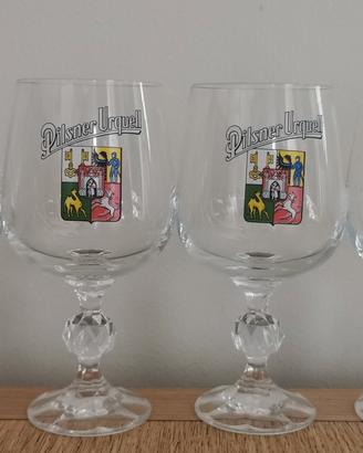 4 calici da birra da collezione PILSNER URQUELL