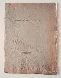 CARTELLA 5 rare XILOGRAFIE  FAVOLE DI ESOPO