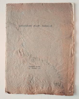 CARTELLA 5 rare XILOGRAFIE  FAVOLE DI ESOPO