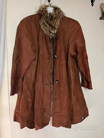 Giacca vintage da donna in vera pelle 48