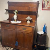 Credenza Legno Massello con Alzata