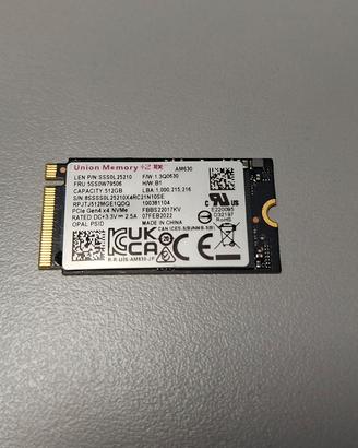 SSD M.2 NVMe 512 GB Union Memory (UMIS) (2242)