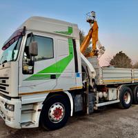 IVECO EUROSTAR 440E42 RIBALTABILE con GRU 6x2