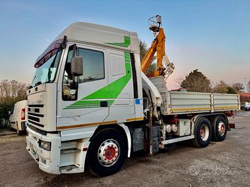 IVECO EUROSTAR 440E42 RIBALTABILE con GRU 6x2