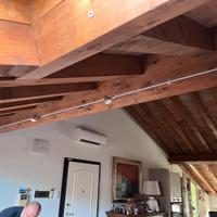 Binari con faretti e alimentatore