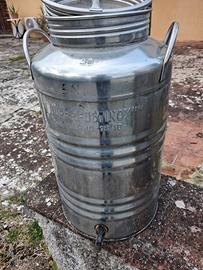 fustino per olio in acciaio 