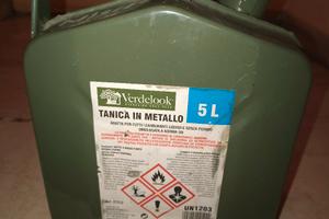 tanica in metallo 5lt