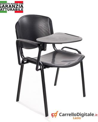 Sedie riunione conferenza +scrittoio plastica nera