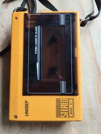 walkman unisef anni 70 completo tracolla cuffiette