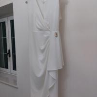 abito midi asimmetrico