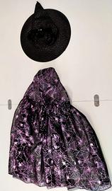 Halloween set strega-mantello e cappello- 3/5 anni