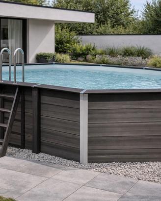 Piscina GRE ovale in composito 664×386 h154