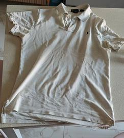 Polo Ralph Lauren originale, colore bianco/panna.