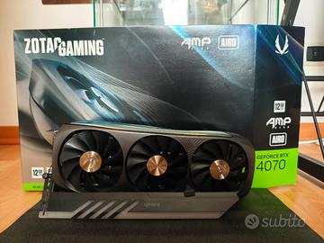  Zotac RTX 4070 Airo AMP 12gb + Supporto RGB