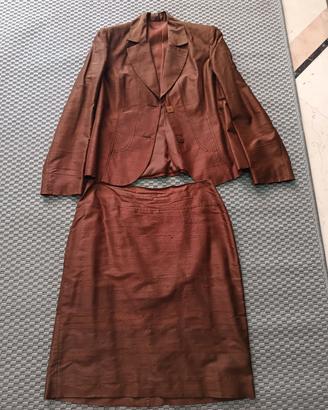 tailleur donna in seta 