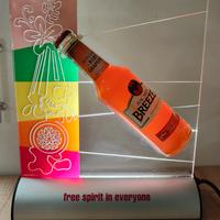 Bacardi Breezer lampada design pubblicitaria 