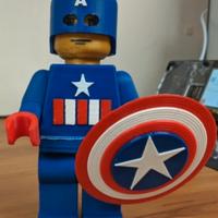 Omino lego capitan America 40 cm