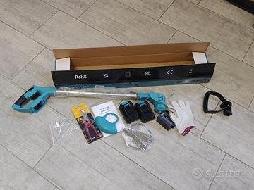 Decespugliatore 21V con 2 batterie e lame multiple