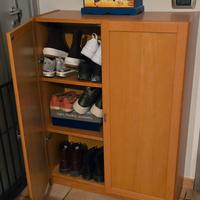 Mobile basso faggio scarpiera stampante libreria