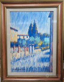 Dipinto "Paesaggio" Dino Migliorini con perizia