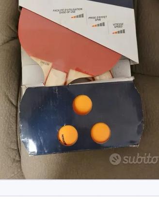 Ping Pong racchette ancora imballate e  Rete