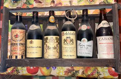 Lotto vini d'epoca da esposizione