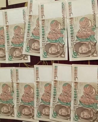Lotto cartamoneta italiana da collezione più monet