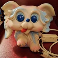 Cagnolino Lampada in Gomma Ledra Vintage anni 60.