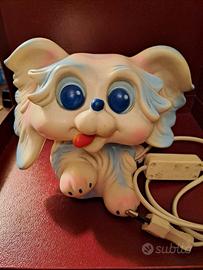 Cagnolino Lampada in Gomma Ledra Vintage anni 60.