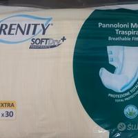 5 pacchi da 30  pannoloni 40 euro serenity