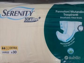 5 pacchi da 30  pannoloni 40 euro serenity