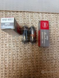 coppia  valvole 6CG7 super Airline NOS / NIB