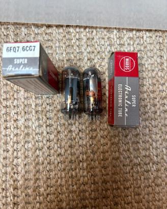 coppia  valvole 6CG7 super Airline NOS / NIB