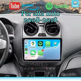 Autoradio CarPlay Android Auto per Alfa MiTo