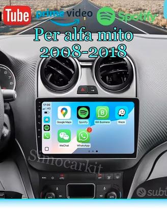 Autoradio CarPlay Android Auto per Alfa MiTo