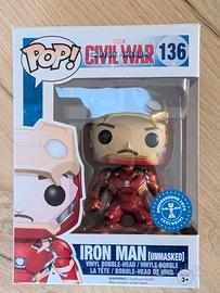Vynil figure Funko Pop! Iron Man (Unmasked) #136