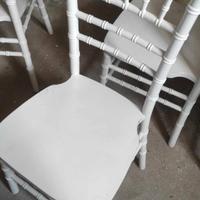Sedie chiavarine bianche in legno