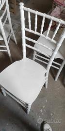 Sedie chiavarine bianche in legno