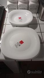 Piatti ceramica bianca Bormioli Rocchi