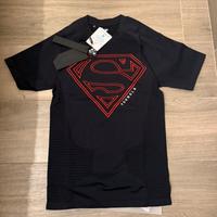 YounglLa Superman compression t shirt black red M