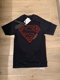 YounglLa Superman compression t shirt black red M