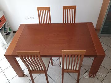 4 sedie calligaris in ciliegio