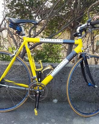 bici gialla battaglin millenium  bici rossa wilier