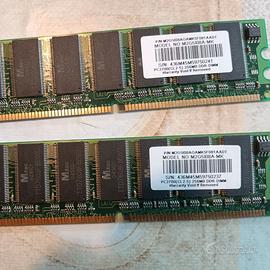 Memoria RAM 256x2 DDR-DIMM