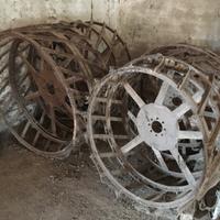 Ruote di ferro a gabbie