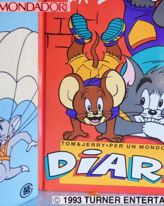 VINTAGE 1980 Tom Jerry Astuccio Diario collezione