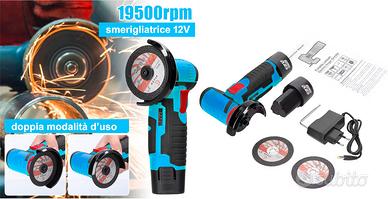 Mini smerigliatrice angolare 12V 19500 giri/mi